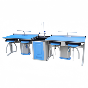 Laboratorio banco di lavoro con acciaio/legno armadi piano di lavoro chimico laboratorio Dental Workstation panche e banco di lavoro per laboratori - Product Image 3