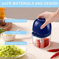 Hachoir Électrique Sans Fil Rechargeable pour Ail, Mini Hachoir, Broyeur, Préparateur Alimentaire pour Bébé, Hachoir à Viande, Robot Culinaire