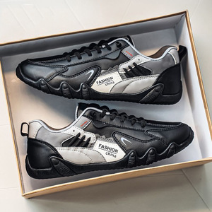 Zapatillas Deportivas de Moda para Hombre con Doble Cordón y Estilo Slip-On, Punta Cerrada, Transpirables, Ligeras, Antideslizantes y Acolchadas para Caminar - Product Image 1
