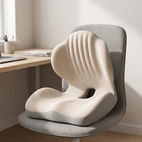 Coussin de dossier ergonomique pour chaise de bureau en mousse à mémoire de forme, soulagement de la pression pour les longues sessions assises