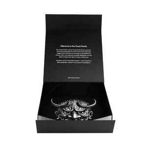 Cajas plegables con logotipo UV, cajas de embalaje de regalo plegables negras grandes personalizadas <span class=keywords><strong>para</strong></span> sudaderas con capucha, ropa de marca - Product Image 5