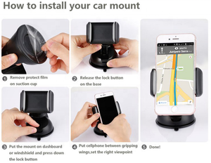 Soporte para Teléfono de Coche en Oferta: Soporte con Ventosa Fuerte para Regalar Fácilmente, Compatible con Todos los Tableros de Instrumentos y Ventanas - Product Image 6