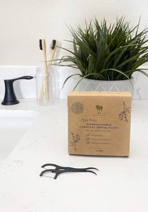 Tre than Vegan Zero chất thải sinh thái thân thiện phân hủy sinh học xỉa dùng một lần bạc hà nha khoa xỉa Picks miệng Nha Khoa Picks - Product Image 3