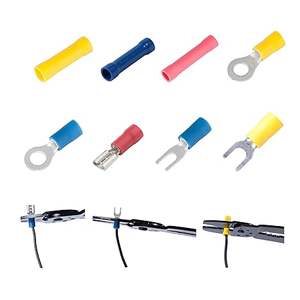 Kit surtido de conectores de crimpado de cable aislado de 300 Uds. Con terminales de cable automotriz de crimpado de <span class=keywords><strong>desconexión</strong></span> rápida a tope de pala de anillo - Product Image 6