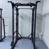 Équipement de fitness commercial TOPTONS : Appareil multifonctionnel Smith Power Cage pour squats et musculation libre