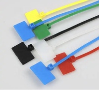 Attaches-câbles en nylon 4x200mm avec étiquettes, attaches en plastique auto-bloquantes, marqueurs, attaches à fermeture éclair faciles à marquer pour usage électrique et industriel