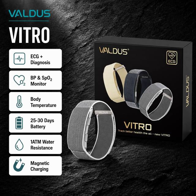VALDUS VITRO 2025 New Health Screenless Sport Fitness Activity Tracker Smart Bracelet Heart Rate Non-Screen Smart Watch Band