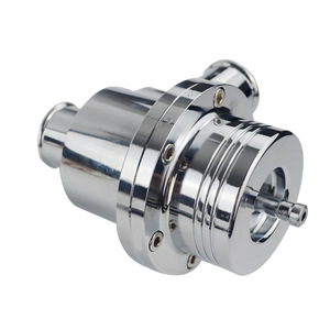 Válvula de descarga de 25 mm de aleación de aluminio plateada para Volkswagen Audi, válvula de bypass turbo - Product Image 1
