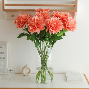 Flor de Dalia Artificial, Flor Artificial Realista al Tacto, Realista, Blanca, Rosa, Naranja, Decoración para el Hogar, Boda, Fiesta, Ramo de Regalo - Product Image 4
