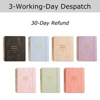 Planificateur hebdomadaire Yihe New 8,5 x 11 pouces, carnet à spirale Pebble, avec options de coffret cadeau Noël/mariage disponibles