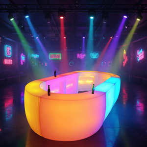 متوهجة بار أثاث نادي ليلي عداد شريط ليد مضاء - Product Image 4