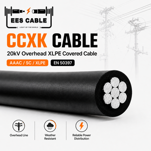 Câble Aérien Couvert AAAC 20kV 70mm² CCXK <span class=keywords><strong>SAC</strong></span> Isolé XLPE pour la Transmission et la Distribution d'Énergie - Product Image 1