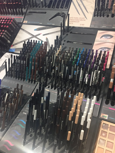 Étagère à cosmétiques à 3 niveaux, présentoir autoportant pour produits de soin de la peau, palette de fards à paupières, vitrine de maquillage avec tiroir - Product Image 5