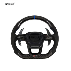 Volant de voiture de haute qualité adapté pour <span class=keywords><strong>Audi</strong></span> A4 S4 <span class=keywords><strong>Rs4</strong></span> S3 Rs3 volant personnalisé en Fiber de carbone - Product Image 1