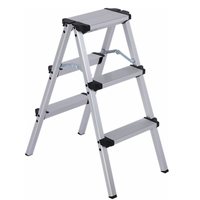 Échelle pliante en aluminium personnalisée, type A, conforme à la norme EN131, avec pieds en caoutchouc antidérapants, pour la peinture domestique et les travaux intérieurs