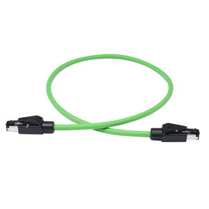 Profinet RJ45 Industrial M8 Cabo 180 graus blindado CAT6 CAT7 Soldagem de dupla face Cordest Din Cabo RJ45 Interface de rede - Product Image 5