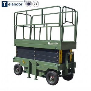 Plateforme élévatrice à ciseaux semi-hydraulique de 10 m et 2000 kg pour usage en entrepôt - En vente - Product Image 3