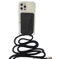Pochette universelle 3M pour téléphone portable avec cordon tour de cou, étanche, antichoc, porte-cartes, sacoche bandoulière pour téléphone portable