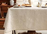 Nappe tricotée épaisse et durable Kaly, imprimée, moderne, ronde ou rectangulaire, sans plis, pour mariages, fêtes, hôtels et usage domestique