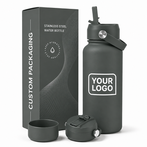 Bouteille de voyage isotherme 32oz 1000ml avec revêtement en caoutchouc et base antidérapante en silicone pour camping-car, camping et voyages routiers – Marché australien - Product Image 1