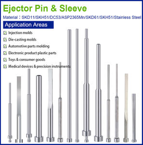 หมุด SKD61อ๊อกเกอร์โลหะสองขั้นตอนและปลอกหัวฉีด JIS หมุดหัวฉีดแบบ hasco แกนปลอกสวมใบมีดสำหรับแม่พิมพ์ฉีดพลาสติก - Product Image 2