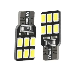 W5W T10 AC Canbus 6smd 5630 Led Chip Car Instrument Light Single Side Clearance Parking Lamp Bulb Lights White 12v