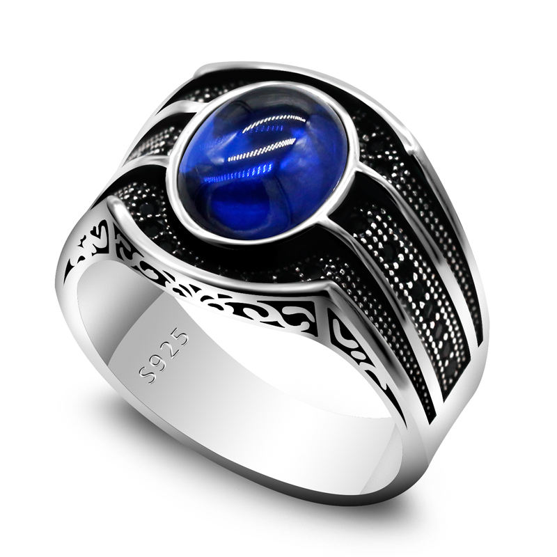 Bague en argent Sterling 925 pour hommes, bijou personnalisé