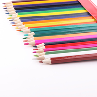 Boîte personnalisée de 7 pouces, crayons à dessin doux pour enfants, ensemble de 24 crayons de couleur, crayons de couleur 24 couleurs par paquet