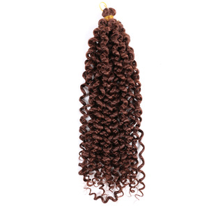 Peluca de 14'' de Fibra Sintética Resistente al Calor, Estilo <span class=keywords><strong>Crochet</strong></span>, Color Degradado Exótico de Dos Tonos, Ondulado con Efecto de Ondas de Agua - Product Image 6