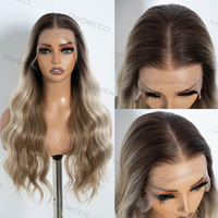 Offre Spéciale Perruque Synthétique Longue 360 Lace Sans Colle HD Swiss Frontale Pré-Plucked HD 360 Lace Sans Colle pour Femmes