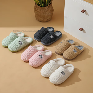Nouvelles pantoufles tendance pour femmes avec semelle en TPR, doublure en peluche, pantoufles d'intérieur pour femmes, qualité supérieure, vente en gros - Product Image 1