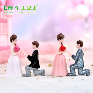 Muñecos de pareja, figuras, accesorios de decoración para la habitación de bodas, regalos de compromiso, para pedir matrimonio. - Product Image 3