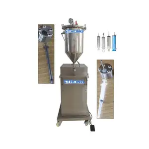 Semi-automatic Liquid Filling Machine Piston Type Glass Plastic Vacuum Syringe Hydrocolour Mascara Packaging Machine