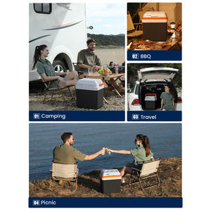 Réfrigérateur de voiture compact 24L EVERCOOL EC-0265 12v, 12 24v, pour voiture, <span class=keywords><strong>caravane</strong></span>, camping, voyage, mini glacière et boîte chauffante - Product Image 3