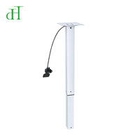 Base de bureau mobile pour ordinateur portable, réglable en hauteur, avec cadre de levage pneumatique ergonomique à colonne unique, de qualité professionnelle