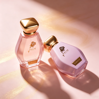 Flacons de parfum en verre personnalisables avec boîte élégante, 30 ml, 50 ml, 100 ml, flacon de parfum vide en verre avec bouchon en plastique