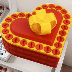 Annoying Prank Heart Plastic Gift Box Jinccai Brand Tricky Decorative Box Surprise Challenge for Recipients - Product Image 1