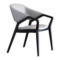 Chaise de salle à manger italienne minimaliste en bois massif avec accoudoirs Design moderne et simple pour la maison, la cuisine et le mobilier de bureau