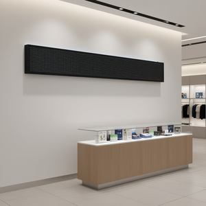 Pantalla LED de 52x8 pulgadas P10 a todo color para montaje en pared interior, letrero digital desplazable con CMS integrado para señalización. - Product Image 2