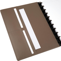 Planificateur à spirales A6 personnalisé avec couverture en cuir PU, journal DIY avec feuilles mobiles, cadeau, couverture de carnet à reliure à disques