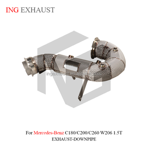ING Downpipe d'échappement haute performance pour Classe C C180 C200 C260 W206 1.5T avec bouclier thermique Pièces de performance automobile - Product Image 3