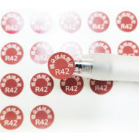 Autocollant adhésif imperméable imprimé personnalisé étiquettes rondes de logo de rouge à lèvres en vinyle pour les cosmétiques de marque privée