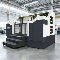 Fraiseuse CNC horizontale haute performance MH à double broche 4 axes, grande table de travail robuste, broche stable, équipement de coupe lourde