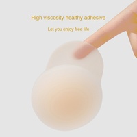 Autocollants de poitrine en silicone solide en forme de goutte, lingerie invisible sexy, anti-affaissement, anti-boutons, cache-tétons