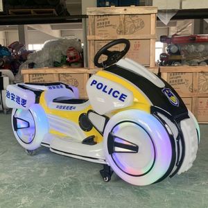 Véhicule de loisirs électrique pour enfants, type moto et voiture tamponneuse, avec batterie, modèle Patrouille Routière, vente en gros - Product Image 6