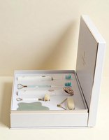 Boîte d'emballage personnalisée pour masseur facial magnétique à double face, avec laminage mat et processus de placage argenté - Vente en gros usine