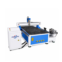 Máquina Router CNC de 4 Ejes Jinan Mosencnc 1325 con Mesa de Adsorción al Vacío y Eje Rotatorio para Tallado de Madera de Alto Rendimiento