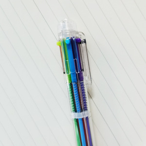 Bolígrafo multicolor de estilo japonés y coreano, creativo, lindo, de dibujos animados, multifuncional, con botón pulsador, personalizado. - Product Image 4