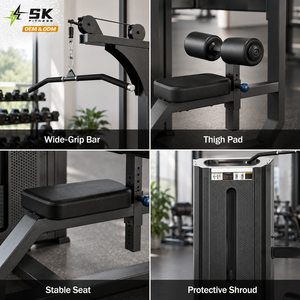 SK High Low Pulley Multi Function Trainer Premium 248kg Entraînement complet du haut du corps pour projets de salles de sport commerciales - Product Image 3