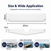 HOMFUL Pare-battage marin flexible et gonflable en PVC, conception pliable pour bords et coins de quais droits